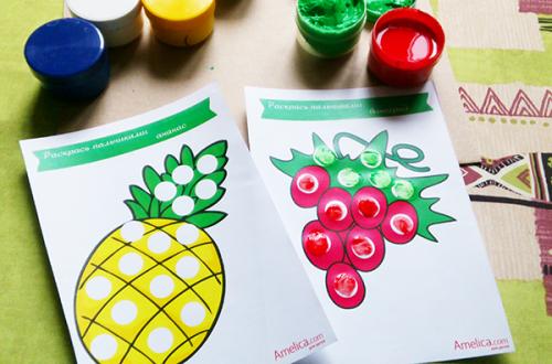 Шаблоны Пальчиковые краски. Рисование пальчиками для детей 1, 2, 3 года, картинки для пальчикового рисования, шаблоны для рисования пальчиками, шаблоны для лепки из пластилина