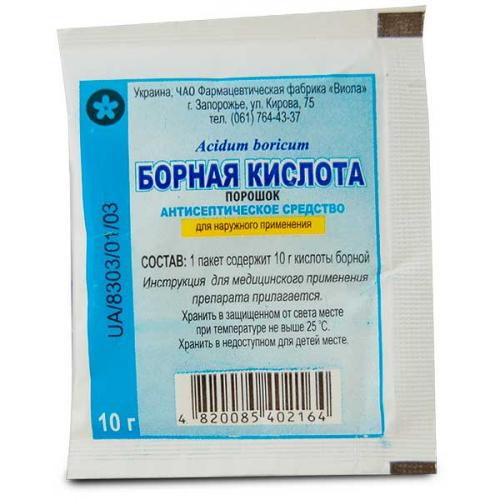 Борная кислота от тараканов. Свойства борной кислоты, действие препарата на насекомых