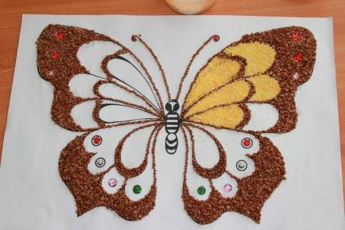 Поделки из риса и гречки. Как сделать поделки для детей из гречки и риса