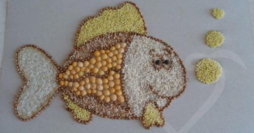 Поделки из риса и гречки. Как сделать поделки для детей из гречки и риса