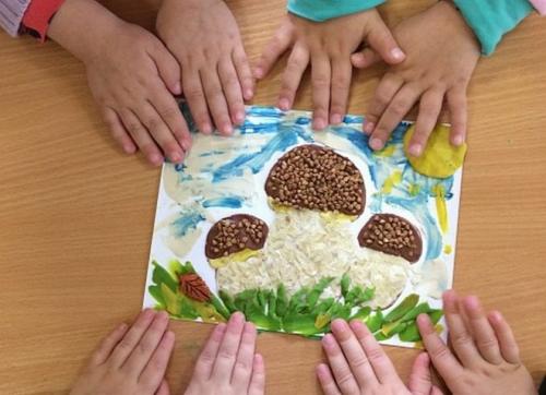 Поделки из риса и гречки. Как сделать поделки для детей из гречки и риса