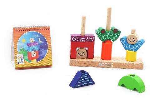 Развивающие игры для детей 2-3 лет.  Собираем фигуры по простым схемам из конструктора, кубиков, мозаики и т.п.