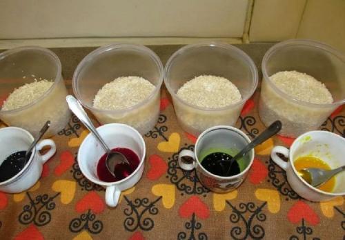 Как покрасить горох. Покраска