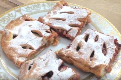 Пирог из слоеного теста с яблоками. Пирог с яблоками из слоеного теста. Пошаговые рецепты приготовления в духовке